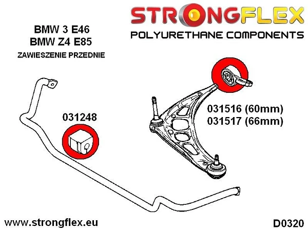 036145B: Kompletny zestaw zawieszenia BMW E46 BMW e46