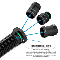 Nuke Performance nypel adapter BQL 22 męski do karbowanego przewodu prosty