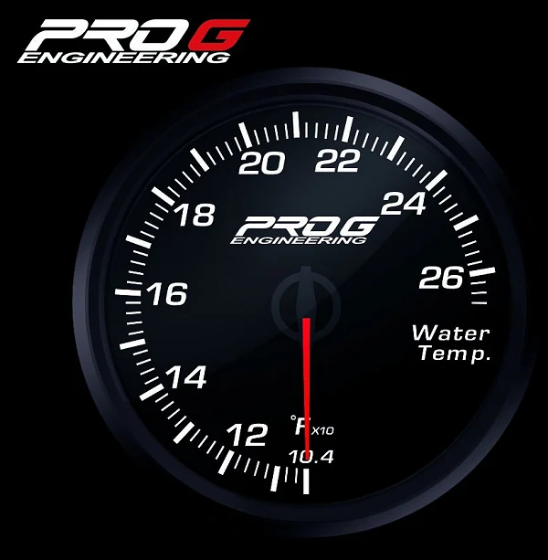 Wskaźnik Pro G Race Series RC, temperatury wody °F WHITE 60mm