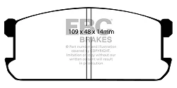 DP383 Klocki hamulcowe ULTIMAX2 EBC Brakes Mitsubishi Lancer Sapporro Sigma