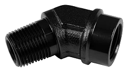 3/8 NPT 45' Nypel adapter żeńsko-męski Czarny
