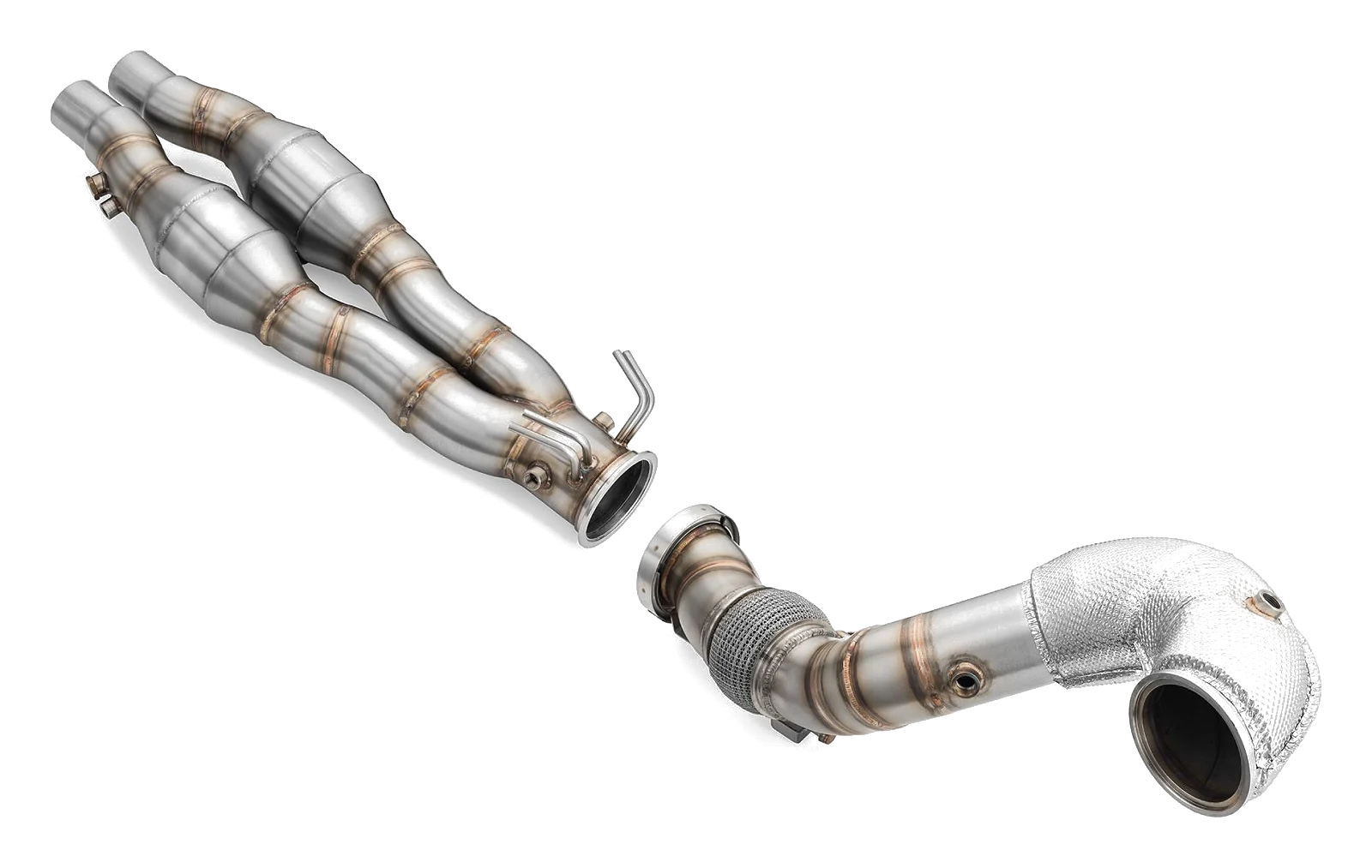 Downpipe AUDI RS3 8Y 2.5 TFSI with heat shield with Silencer - PROM.RS3/8Y/S-1