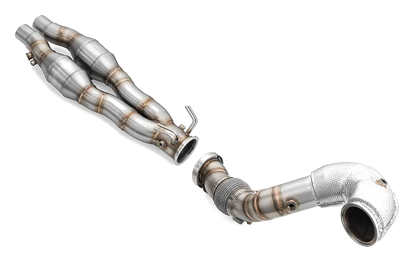 Downpipe AUDI RS3 8Y 2.5 TFSI with heat shield with Silencer - PROM.RS3/8Y/S-1