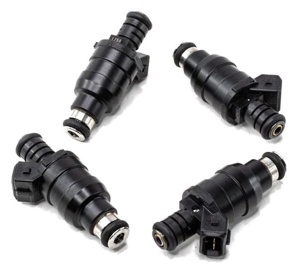 Zestaw wtryskiwaczy DeatschWerks uniwersalne nisko ohmowe 14mm 4szt 1200cc/min