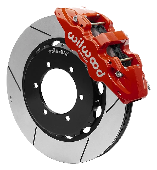Wilwood 140-15525 AERO6 Big Brake Truck Przedni zestaw hamulcowy czerwony Nissan Patrol Y61 1997-2018 Red