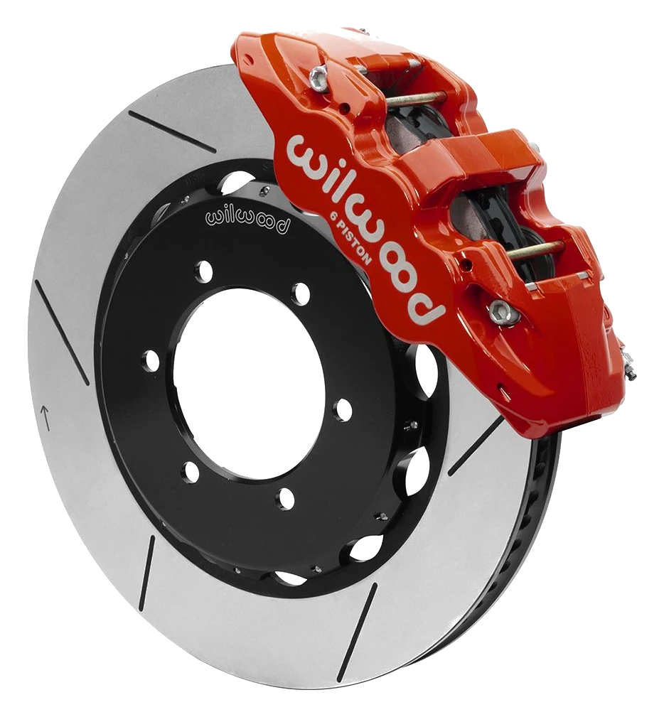 Wilwood 140-15525 AERO6 Big Brake Truck Przedni zestaw hamulcowy czerwony Nissan Patrol Y61 1997-2018 Red