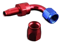 Końcówka Swivel FMIC.EU AN4 90' Viton czerwona