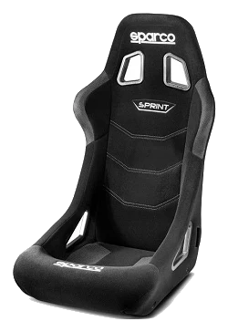 Fotel sportowy Sparco Sprint+ Tubular FIA 8855-1999 Czarny - BRR0003B0.N