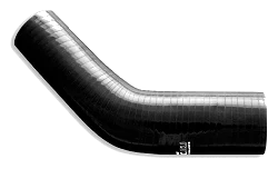 Silikonowe kolanko redukcyjne 45' 38/48mm Czarny - 004538/48-B