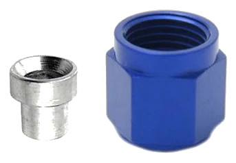 AN3 B-Nut and Sleeve Blue Nitrous Express NX 80090