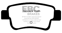 DP41599R Klocki hamulcowe YELLOWSTUFF EBC Brakes Abarth Fiat Grande Punto Opel Corsa D OPC VXR
