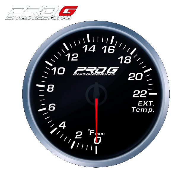 Wskaźnik Pro G Race Series RS, temperatury spalin EGT °F WHITE 52mm