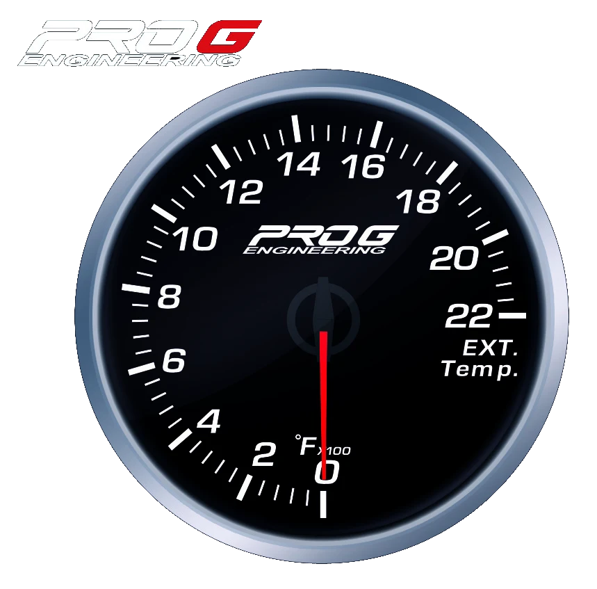 Wskaźnik Pro G Race Series RS, temperatury spalin EGT °F WHITE 52mm