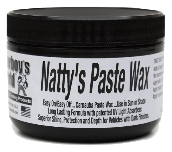 POORBOY'S WORLD Natty's Paste Wax Black wosk naturalny do ciemnych lakierów efekt mokrego lakieru 227g