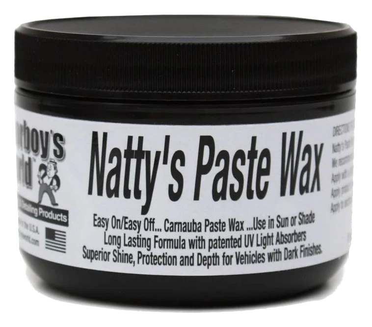 POORBOY'S WORLD Natty's Paste Wax Black wosk naturalny do ciemnych lakierów efekt mokrego lakieru 227g