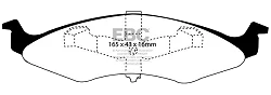 DP1202 Klocki hamulcowe ULTIMAX2 EBC Brakes Chrysler USA Neon