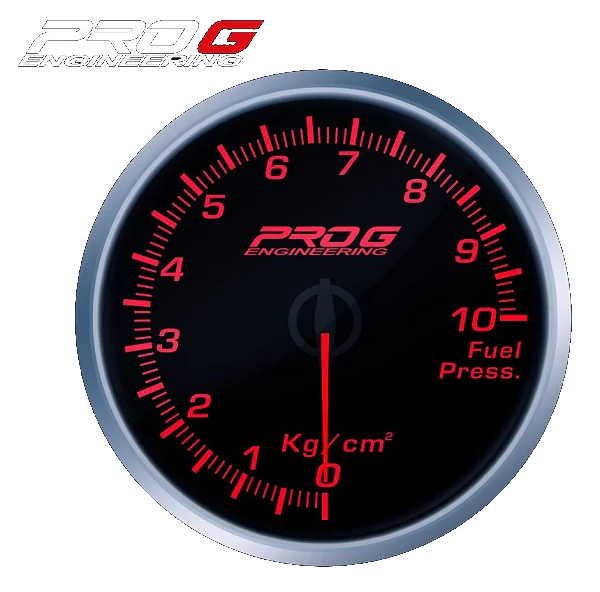 Wskaźnik Pro G Race Series RS, ciśnienia paliwa Kg/cm2 RED 52mm
