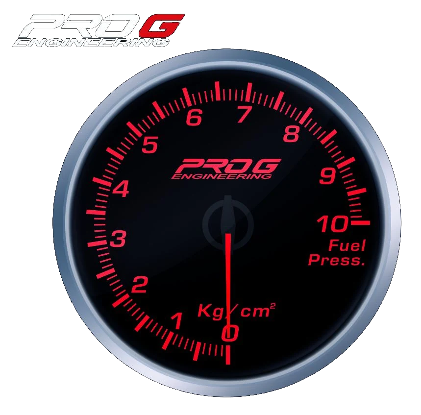 Wskaźnik Pro G Race Series RS, ciśnienia paliwa Kg/cm2 RED 52mm