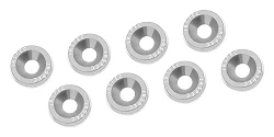 Ozdobne śrubki i podkładki JRspec Fender Washer srebrne