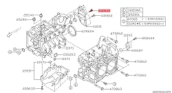 Śruba 1 Płyty Kierującej Olejem Bloku Silnika 800406140 Subaru