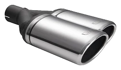 Uniwersalna końcówka tłumika owalna 220×80mm długość 220mm średnica montażowa 50mm - N2-55P*/50