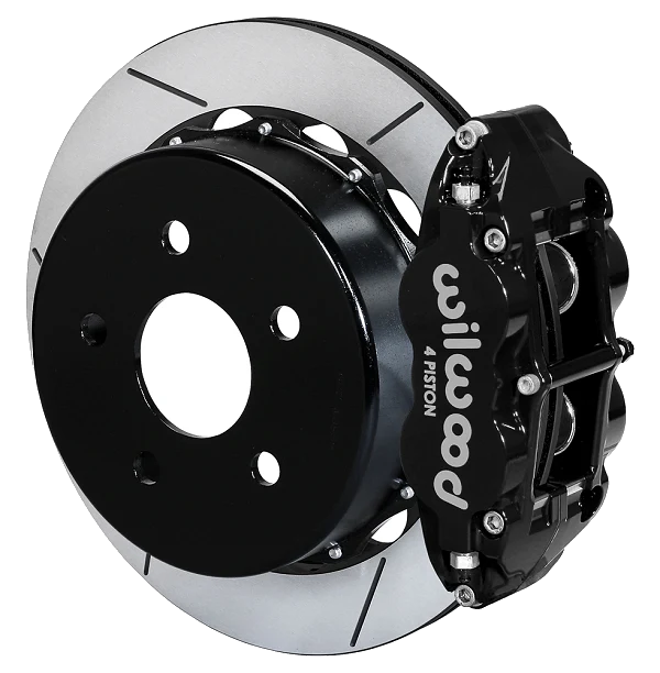Wilwood 140-18075 Forged Narrow Superlite 4R Big Brake Rear Brake Kit For OE Parking Brake 13.5 Black
