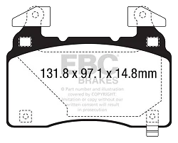 DPX3028 Klocki hamulcowe ULTIMAX2 EBC Brakes Opel Insignia Country Tourer Insignia Grand Sport Insignia Sport Tourer Tesla VAUXHALL Insignia Country Tourer Insignia Grand Sport Insignia Spor