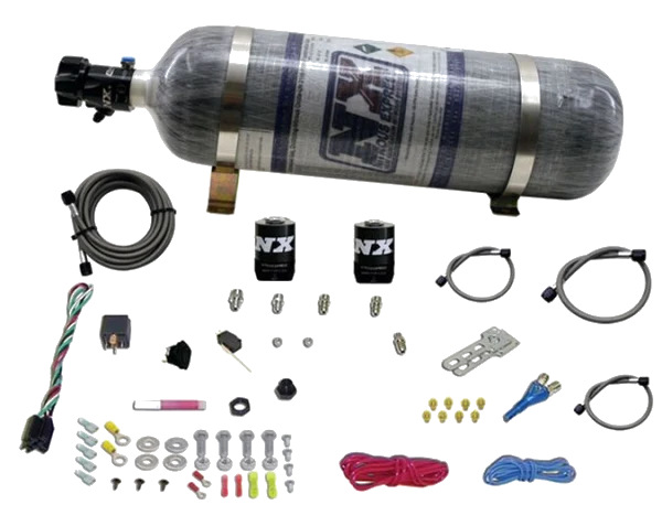 EFI Single Nozzle System with 12Lb Composite Bottle for Ford (35-50-75-100-150 Hp) Nitrous Express NX 20922-12