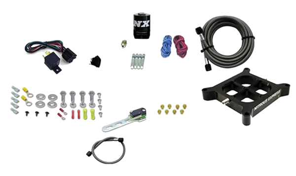 Billet Crossbar Plate System Dry Single Stage 100-500HP 4150 Flange without Bottle Nitrous Express NX 66142-00