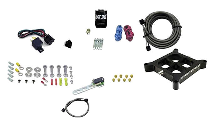 Billet Crossbar Plate System Dry Single Stage 100-500HP 4150 Flange without Bottle Nitrous Express NX 66142-00