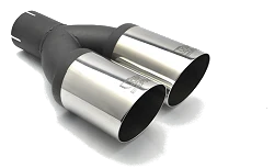 Uniwersalna końcówka tłumika okrągła 80mm długość 210mm średnica montażowa 50mm - N2-08-1*/50