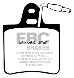 DP245 Klocki hamulcowe ULTIMAX2 EBC Brakes Citroen GS SM Maserati Quattroporte AM123