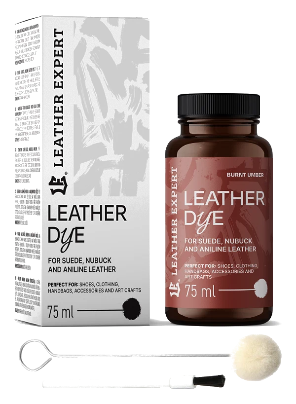 Leather Expert Leather Dye farba do zamszu nubuku aniliny - Burnt Umber palona umbra 75ml