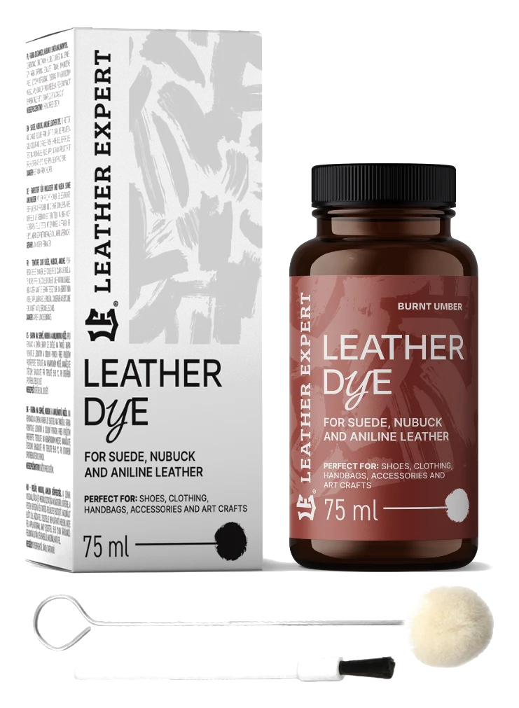Leather Expert Leather Dye farba do zamszu nubuku aniliny - Burnt Umber palona umbra 75ml