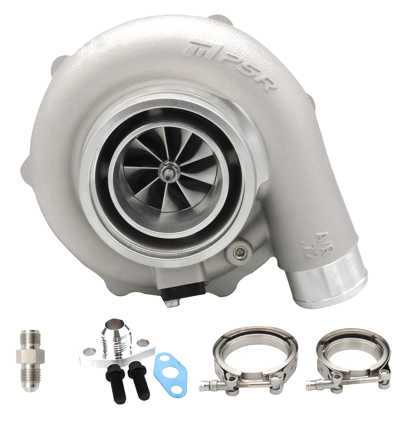 Turbosprężarka Pulsar PSR 5862G Forward Rotation 770HP 1.01 A/R T51R Mod wlot V-Band wylot 3" V-Band Dual V-Band podwójne łożyska kulkowe
