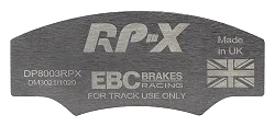DP8003RPX Sportowe klocki hamulcowe RP-X Racing EBC Brakes CATERHAM C21 JPE GINETTA