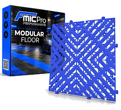 Podłoga modułowa panelowa FMIC.Pro do garażu warsztatu 40x40cm 30mm Niebieski