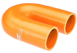 Kolanko silikonowe 180' 41mm Pomarańczowy