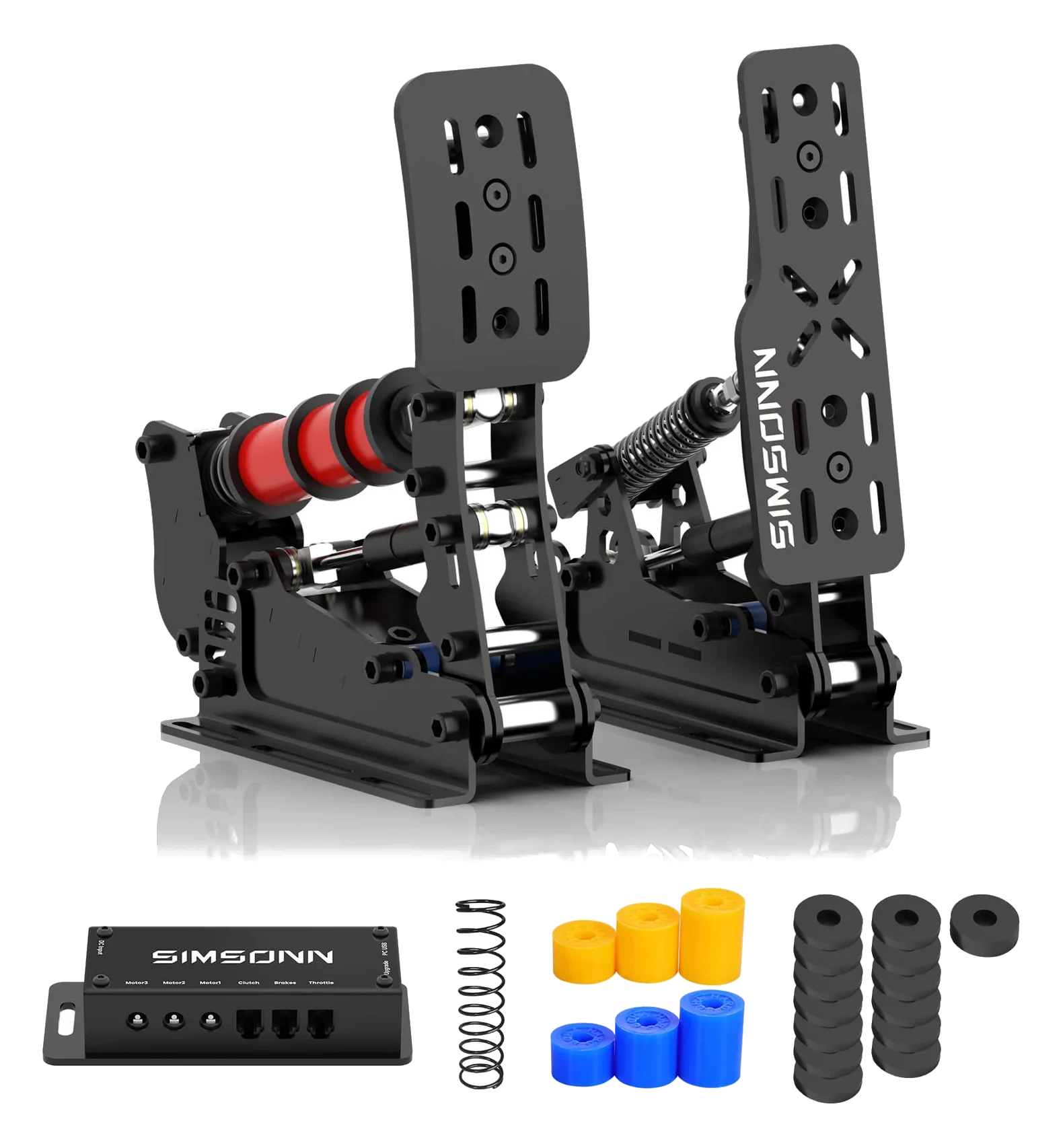 Pedalbox Pedały SIMSONN Plus X Racing Simracing Symulator - Czarny - PLUS X