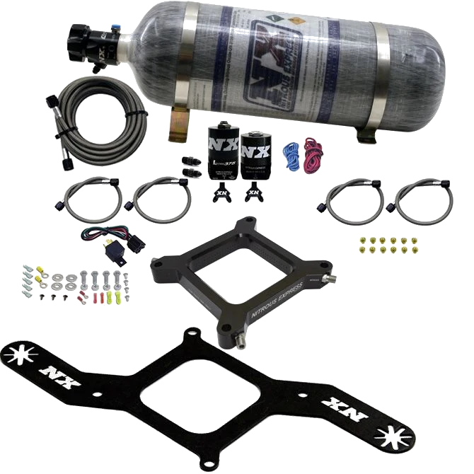 4150 Assassin Plate Gasoline RNC 250-750Hp with 12Lb Carbon Bottle Nitrous Express NX 67140-12