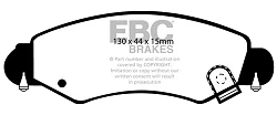 DP1361 Klocki hamulcowe ULTIMAX2 EBC Brakes Opel Agila Suzuki VAUXHALL Agila WagonR