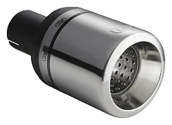 Uniwersalna końcówka tłumika okrągła 100mm długość 120mm średnica montażowa 50mm - N1-17-1/50