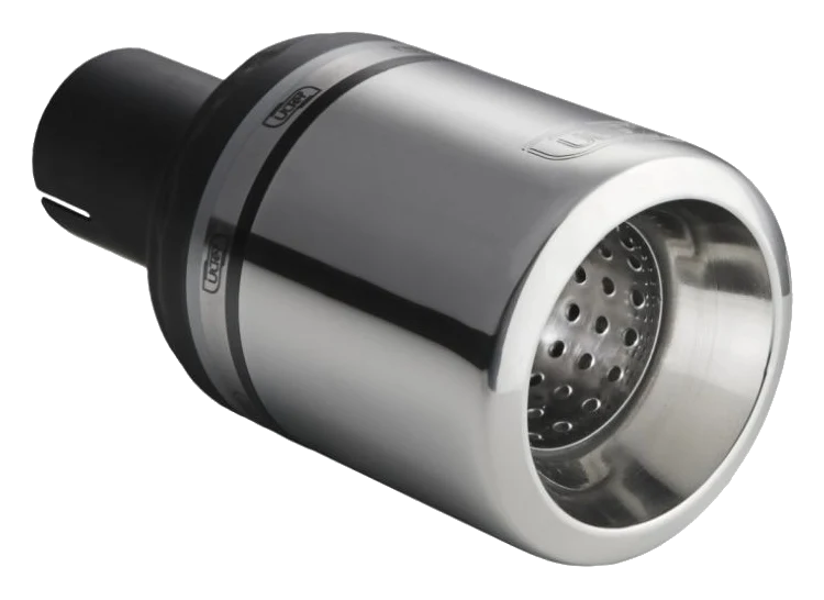 Uniwersalna końcówka tłumika okrągła 100mm długość 120mm średnica montażowa 50mm - N1-17-1/50