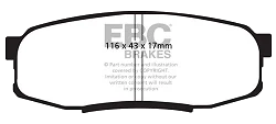 DP41816R Klocki hamulcowe YELLOWSTUFF EBC Brakes Lexus LX450 LX570 Toyota Landcruiser URJ202 Landcruiser UZJ200 Landcruiser URJ200 Landcruiser Landcruiser VDJ200 Sequoia Lexus LX570 Toyota L