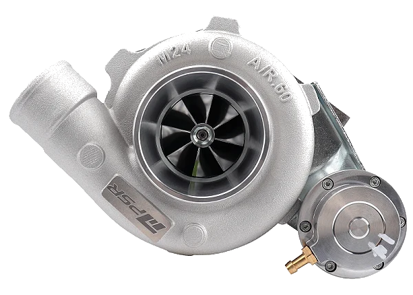 Turbosprężarka Pulsar PSR 3071 GEN2 Compact 650HP .64 T25 Wlot 5-Bolt Wylot IWG 11.6PSI Billet Aktuator Łożyska kulkowe