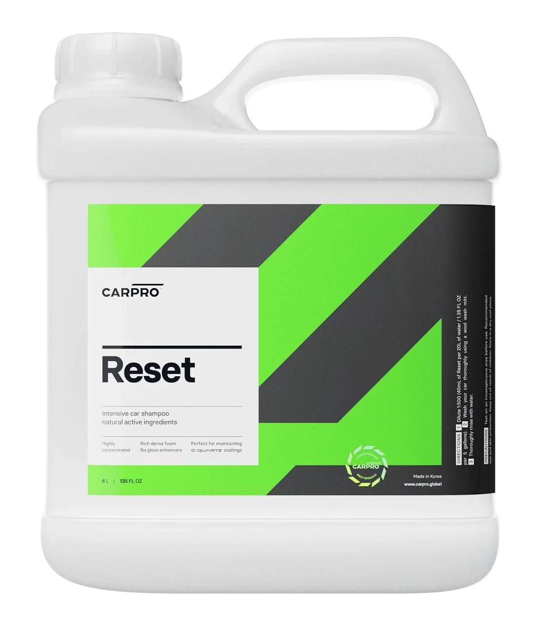 CAR PRO Reset szampon pielęgnuje i odtyka powłoki kwarcowe ceramiczne 4000ml 4l