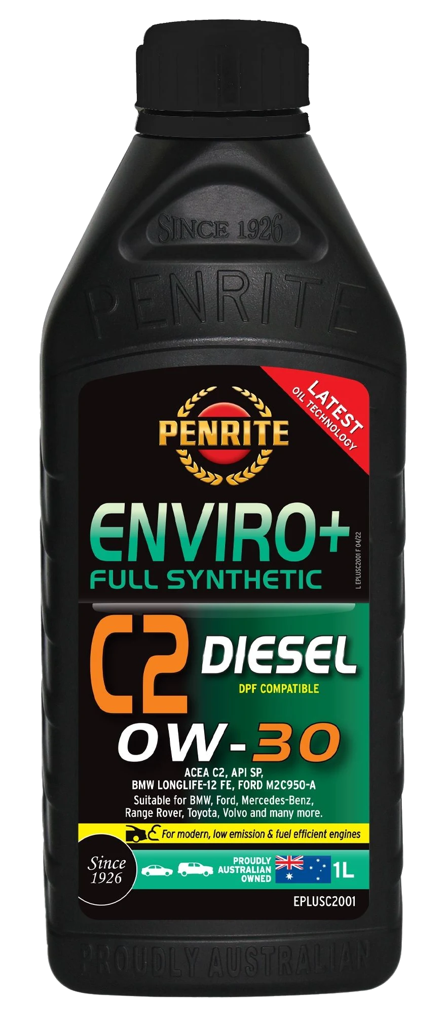 Olej silnikowy Penrite Enviro + C2 0W30 Full Synthetic 1L