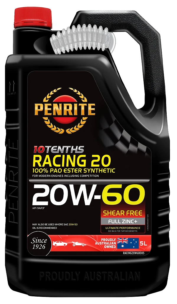Olej silnikowy Penrite Racing 10 20W60 PAO ESTER Full Synthetic 5L