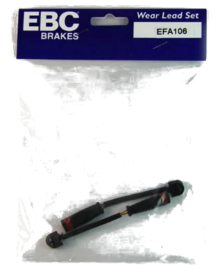 EFA106 Czujnik zużycia klocków hamulcowych EBC Brakes Mercedes-Benz CLK C208 CLK430 CLK C208 CLK55 AMG Mercedes-Benz C43 AMG W202 CLK55 AMG C208 E55 AMG W210 E430 W210 CClass W202 C43 AMG EC