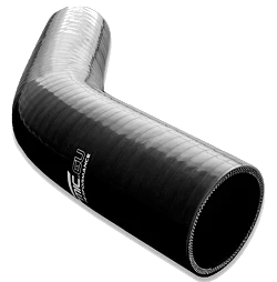 Silikonowe kolanko redukcyjne 45' 38/48mm Czarny - 004538/48-B